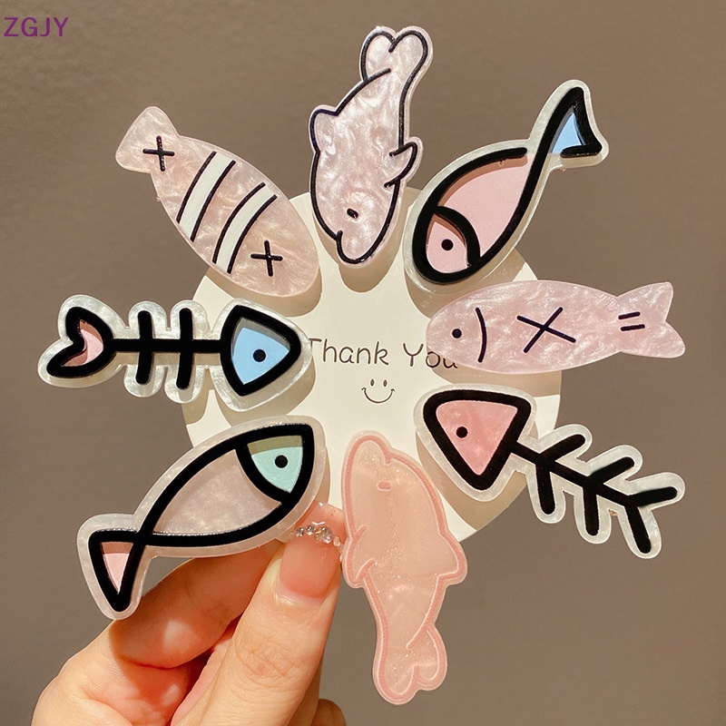 Terokk Kẹp Tóc Hình Xương Cá Nhỏ Dễ Thương Phong Cách Nhật Bản Cho Nữ Mới