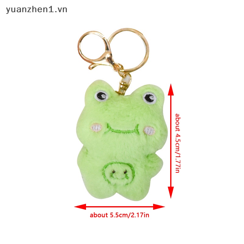 Móc Khóa Hình Gấu Trúc / Thỏ / Ếch Nhồi Bông Dễ Thương vn