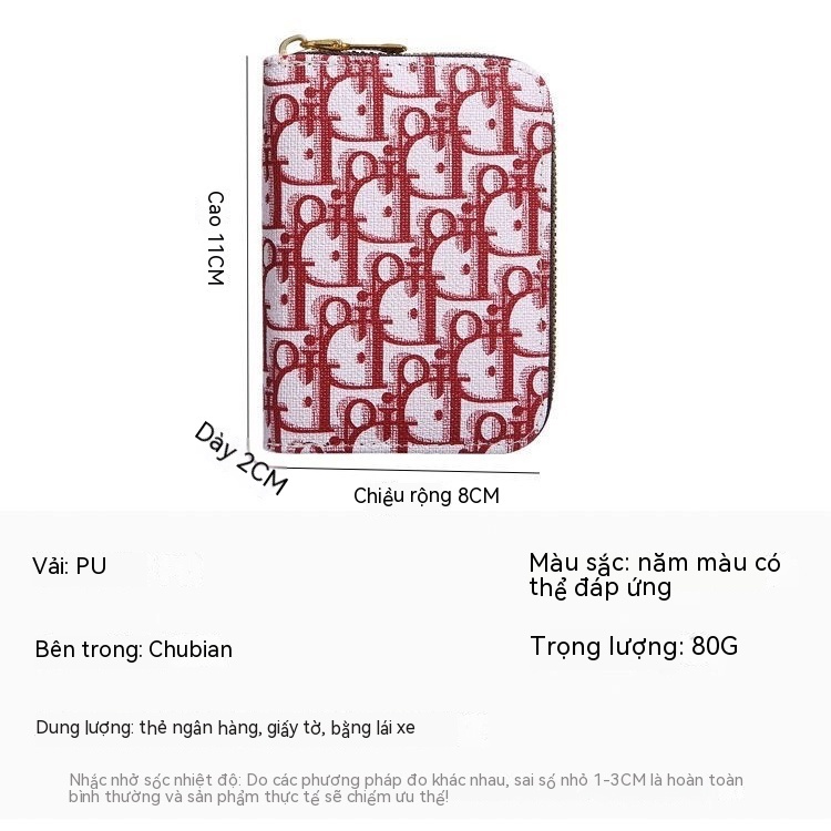 Ví Đựng Thẻ Nhiều Ngăn Thời Trang Dành Cho Nữ Giá Đỡ