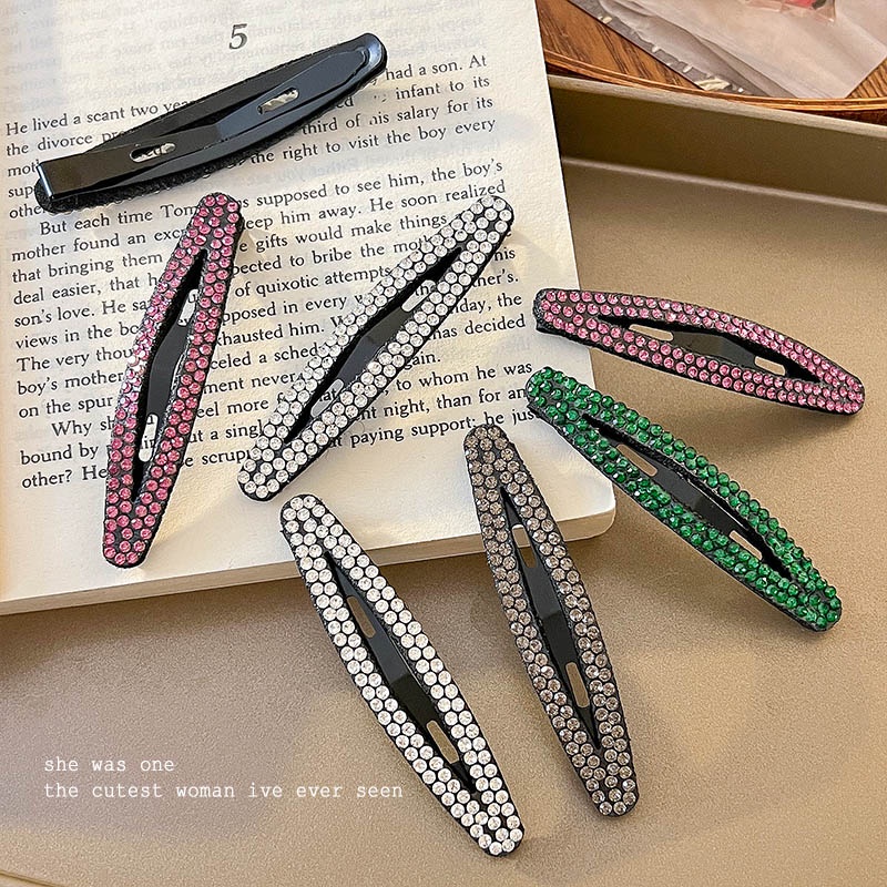 Mh Kẹp Tóc Đính Đá Thời Trang Dành Cho Nữ