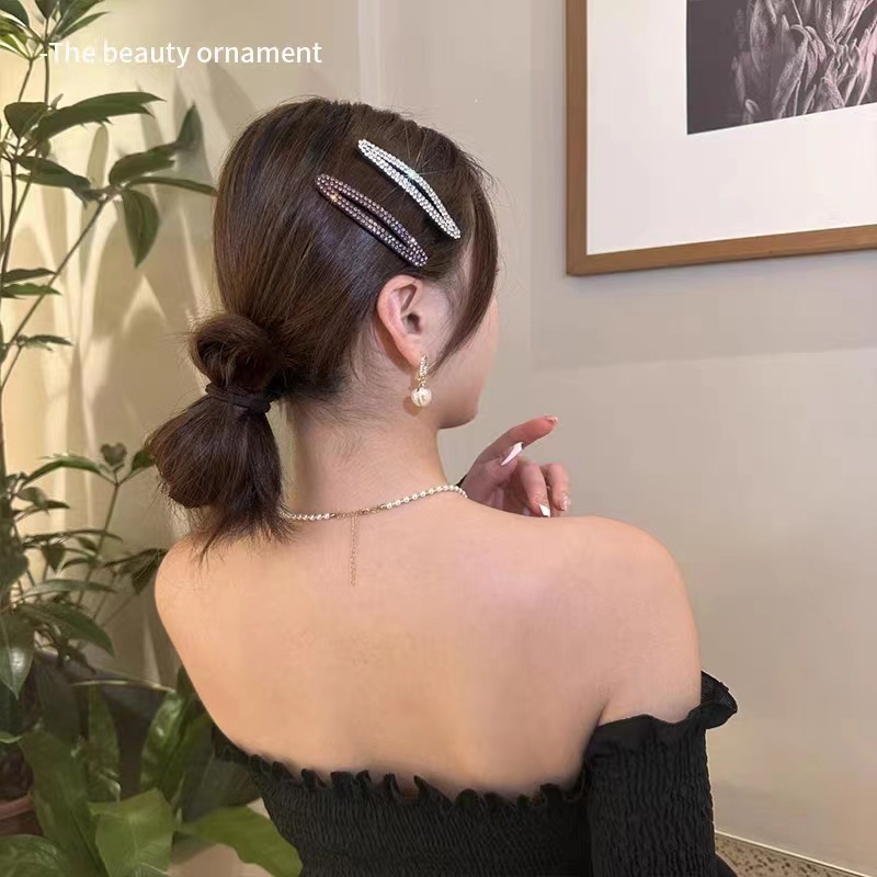 Mh Kẹp Tóc Đính Đá Thời Trang Dành Cho Nữ