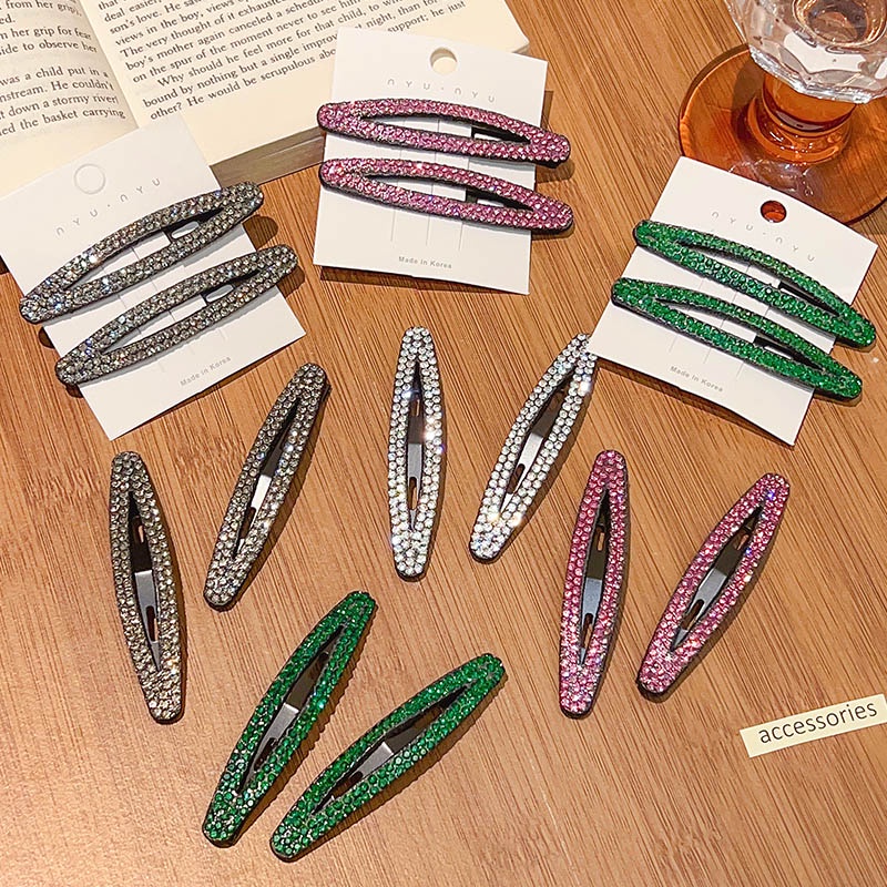 Mh Kẹp Tóc Đính Đá Thời Trang Dành Cho Nữ