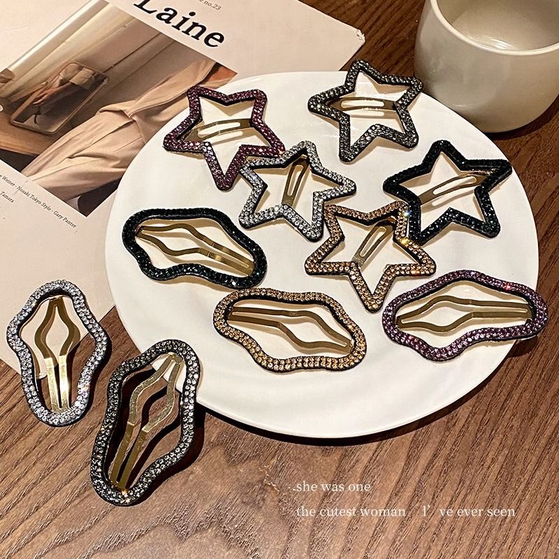 Kẹp Tóc Hình Đám Mây / Ngôi Sao / Đám Mây Đính Đá Thời Trang Hàn Quốc