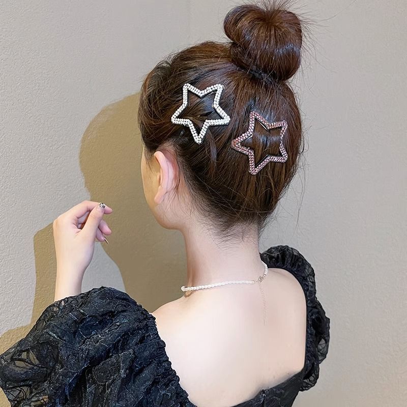 Kẹp Tóc Hình Đám Mây / Ngôi Sao / Đám Mây Đính Đá Thời Trang Hàn Quốc