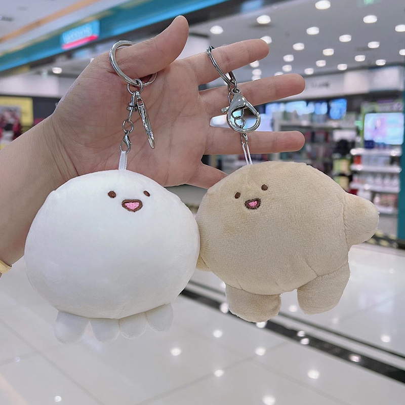 Móc Khóa Hình Bạch Tuộc Nhồi Bông Đáng Yêu