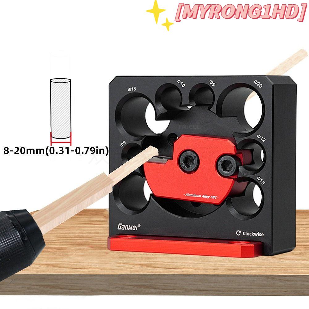 Myrong1hd Chốt Máy Làm Jig Có Thể Điều Chỉnh Hợp Kim Nhôm 8 Lỗ Khoan Điện Xay Gỗ Chắc Chắn Tròn Cần Chế Biến Phụ Trợ Dụng Cụ