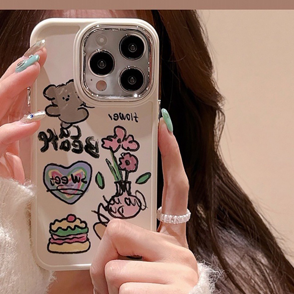 Ốp Điện Thoại Tpu Mềm Họa Tiết Gấu Hoạt Hình Cho IPhone 14 Pro Max 11 12 13 Pro Max