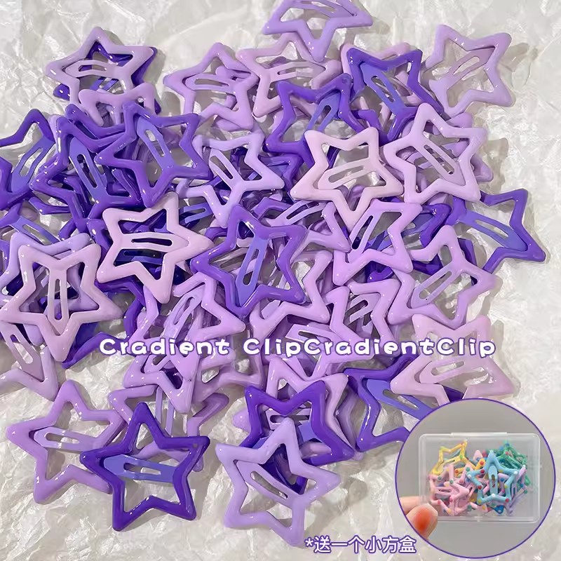 50 PCS+BOX Set Kẹp Tóc Ngôi Sao Hộp 50 Kẹp Tóc Hình Ngôi Sao Xinh Xắn Cho Bé Gái set kẹp tóc mái kẹp tóc cute kẹp tóc mini kẹp tóc cho bé gái