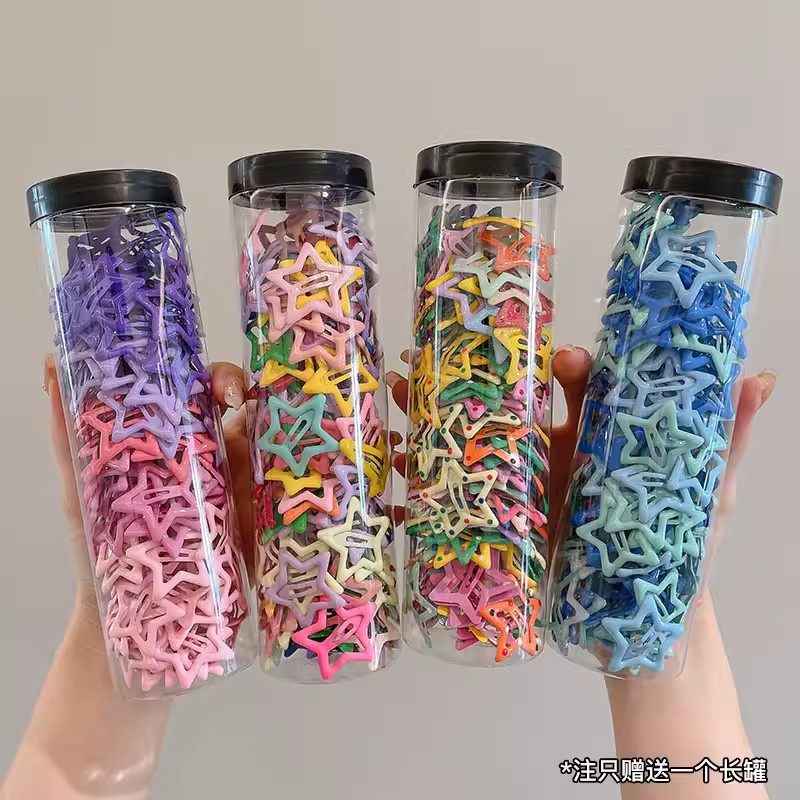 50 PCS+BOX Set Kẹp Tóc Ngôi Sao Hộp 50 Kẹp Tóc Hình Ngôi Sao Xinh Xắn Cho Bé Gái set kẹp tóc mái kẹp tóc cute kẹp tóc mini kẹp tóc cho bé gái