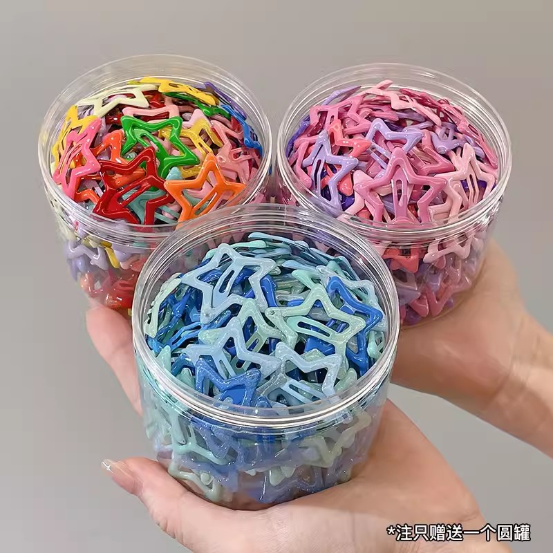 50 PCS+BOX Set Kẹp Tóc Ngôi Sao Hộp 50 Kẹp Tóc Hình Ngôi Sao Xinh Xắn Cho Bé Gái set kẹp tóc mái kẹp tóc cute kẹp tóc mini kẹp tóc cho bé gái