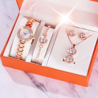 Set 6 đồng hồ quartz nữ dây thép không gỉ