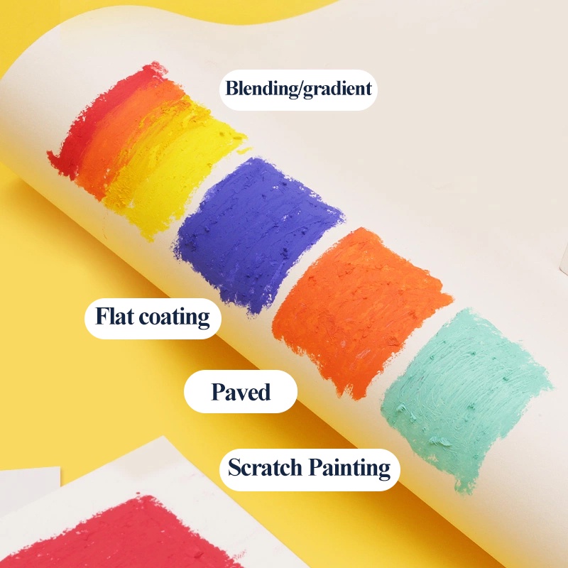 Kuelox Bộ 6 Cây Bút Chì Màu Vẽ Tranh Sơn Dầu 36 Màu Không Độc Hại