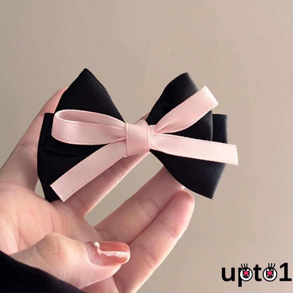 Kẹp Tóc Nơ satin Nhỏ Xinh Đáng Yêu Cho Nữ