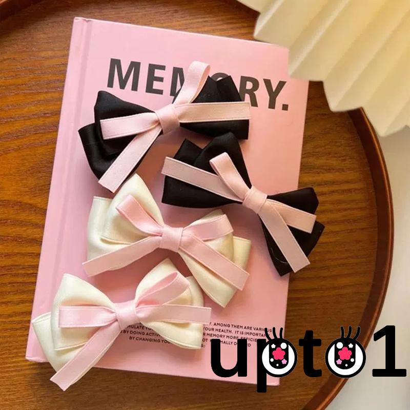 Kẹp Tóc Nơ satin Nhỏ Xinh Đáng Yêu Cho Nữ