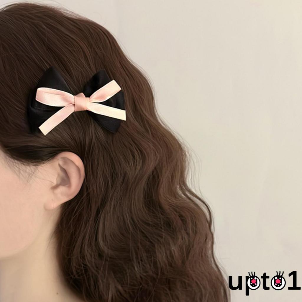 Kẹp Tóc Nơ satin Nhỏ Xinh Đáng Yêu Cho Nữ