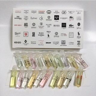 sét nước hoa mini 20 tuýp nhỏ test mùi