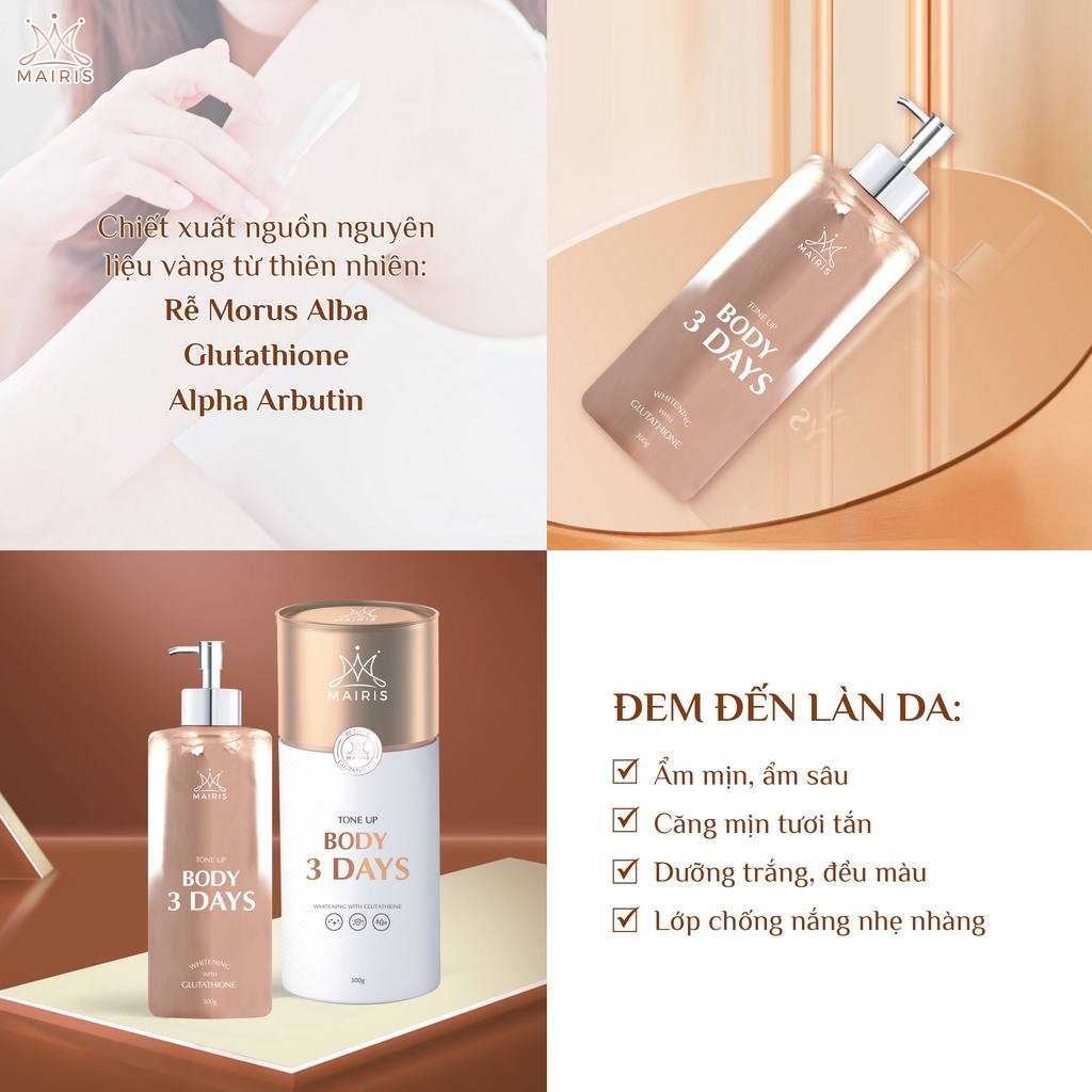 Body 3 Days Mairis Phương Mai Cream Spf 40+ Hàng Chính Hãng - SanDoTrend