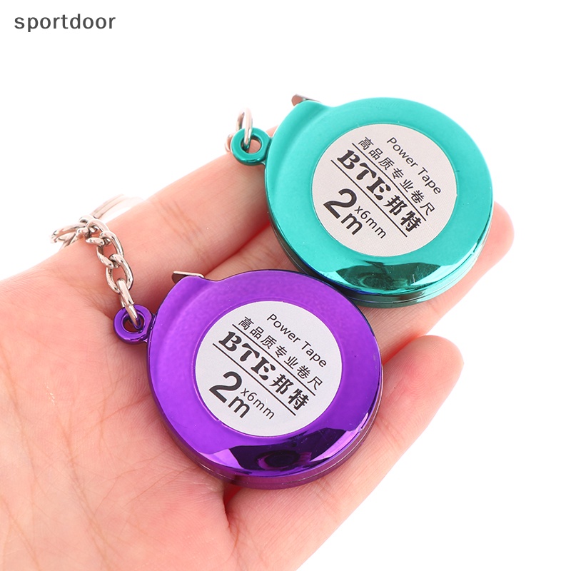 Thước Dây mini Đa Năng Có Móc Khóa Bằng Thép Sáng Tạo Và Thiết Thực 2m