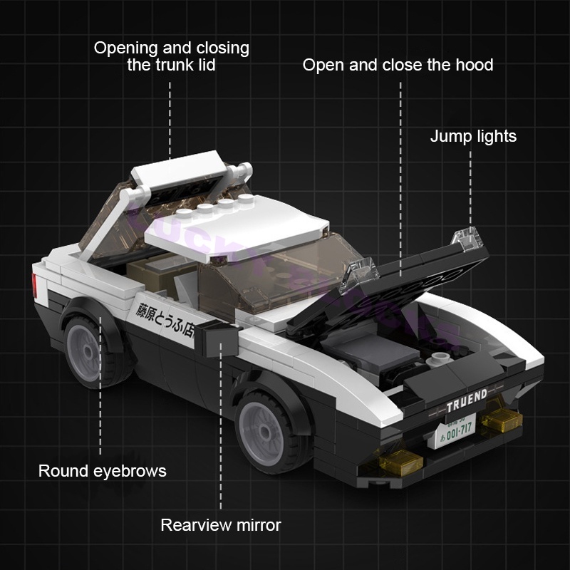 Lego Bộ Đồ Chơi Lắp Ráp Xe Đua ae86 mazda fc3s fd3s Cho Trẻ Em