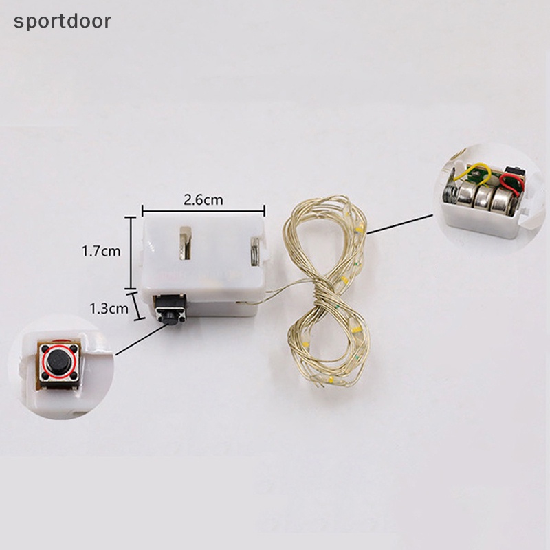 Dây Đèn led 1m 10 Bóng Chống Thấm Nước Trang Trí Đa Năng