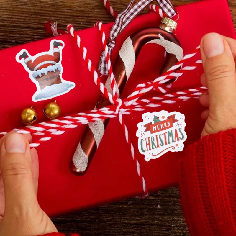 Dễ Thương sticker Dán Trang Trí laptop / Mũ Bảo Hiểm / Ván Trượt / guitar diy Họa Tiết Hoạt Hình Phong Cách Giáng Sinh