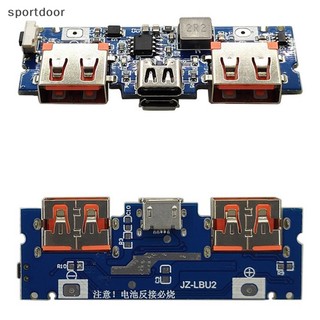Bảng Mạch Sạc usb Kép 5v 2.4a micro / type-c usb 18650 Có Đèn led