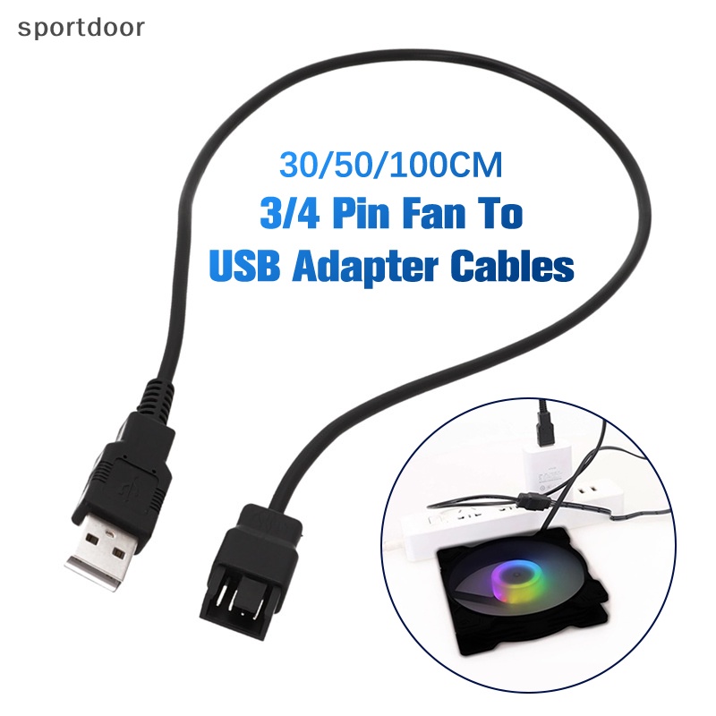 Cáp KếT NốI QuạT MáY TíNh 30 / 50 / 100cm 3 / 4Pin Sang usb