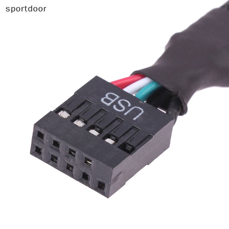 1 Dây Cáp Nối Dài Cổng usb 9 pin 1 female Sang 2 male y hd Cho pc diy 15cm