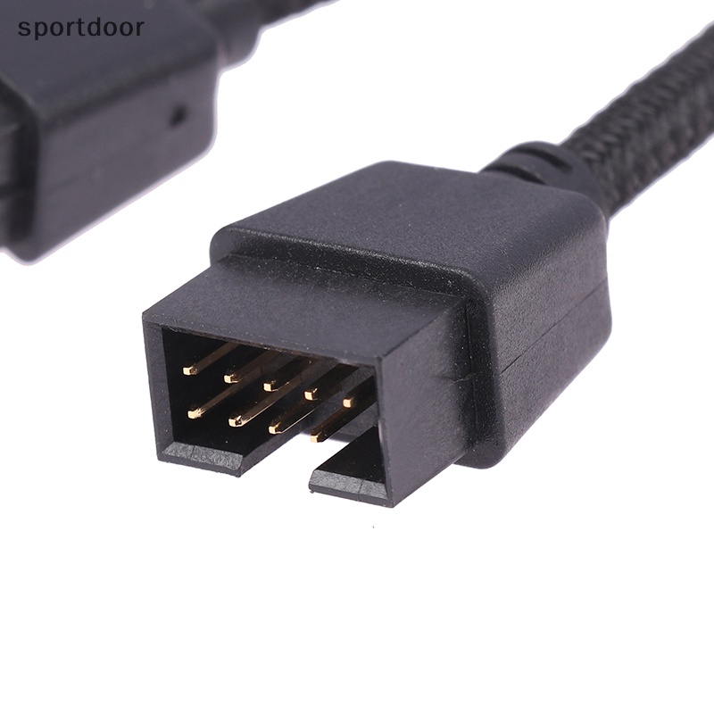 1 Dây Cáp Nối Dài Cổng usb 9 pin 1 female Sang 2 male y hd Cho pc diy 15cm