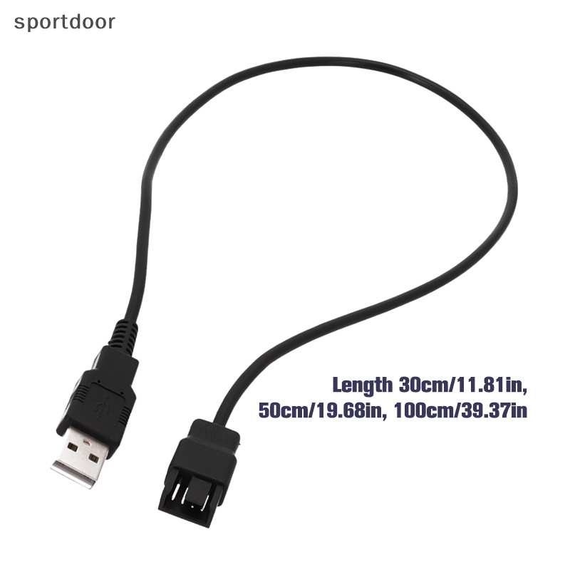 Cáp KếT NốI QuạT MáY TíNh 30 / 50 / 100cm 3 / 4Pin Sang usb