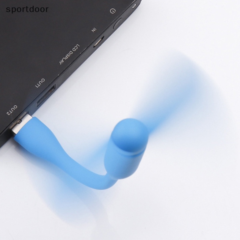 1 Quạt Làm Mát usb mini Linh Hoạt Có Đèn led Cho laptop / Điện Thoại Thông Minh