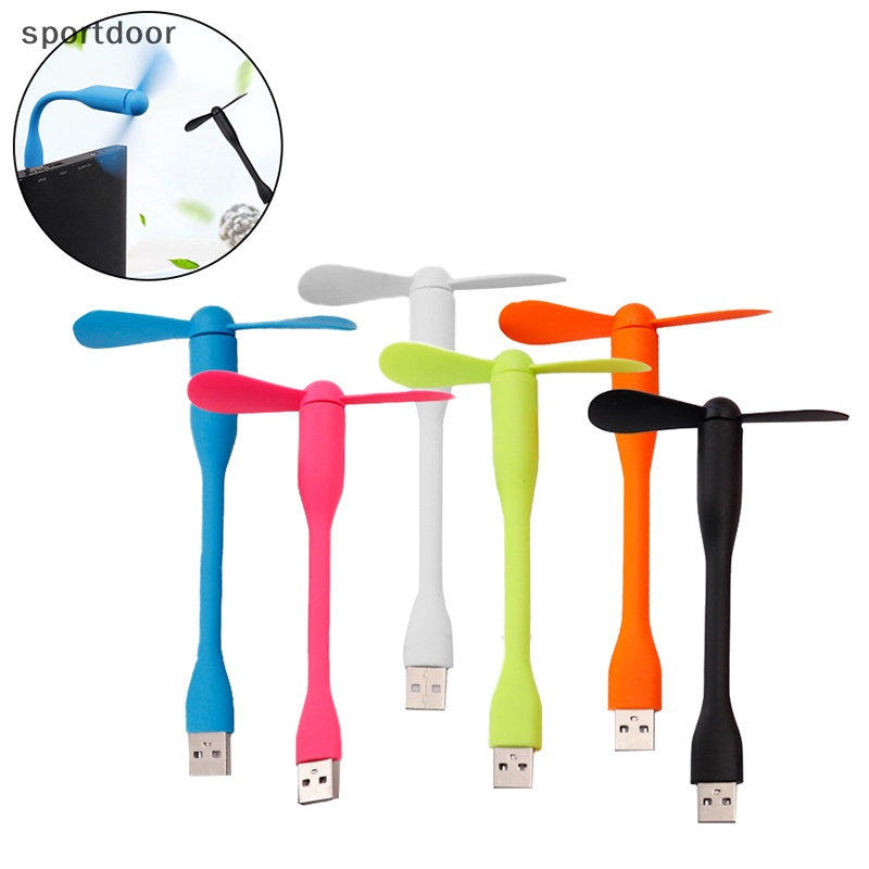 1 Quạt Làm Mát usb mini Linh Hoạt Có Đèn led Cho laptop / Điện Thoại Thông Minh