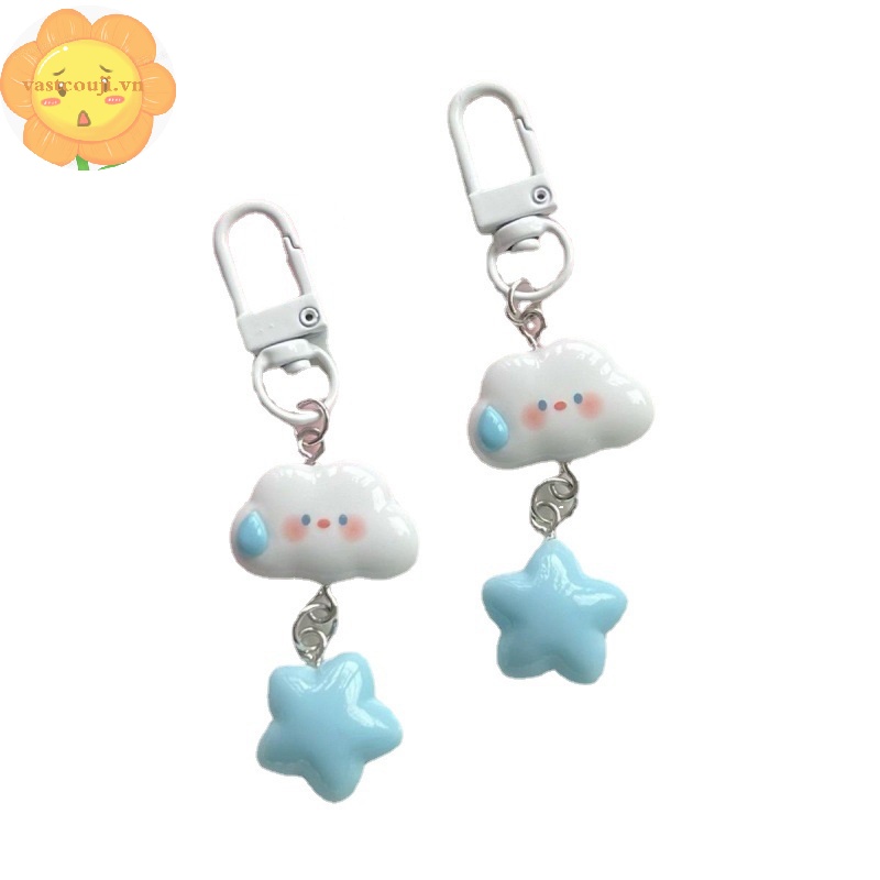 Vastji 1 Móc Khóa Hình Đám Mây / Ngôi Sao Dễ Thương Xinh Xắn vn
