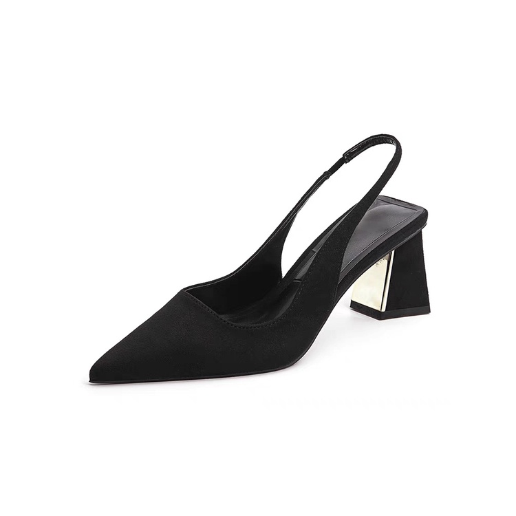 Xăng đan Cao Gót Hở Mũi Phong Cách Âu Mỹ Mùa Thu 2023 Mới