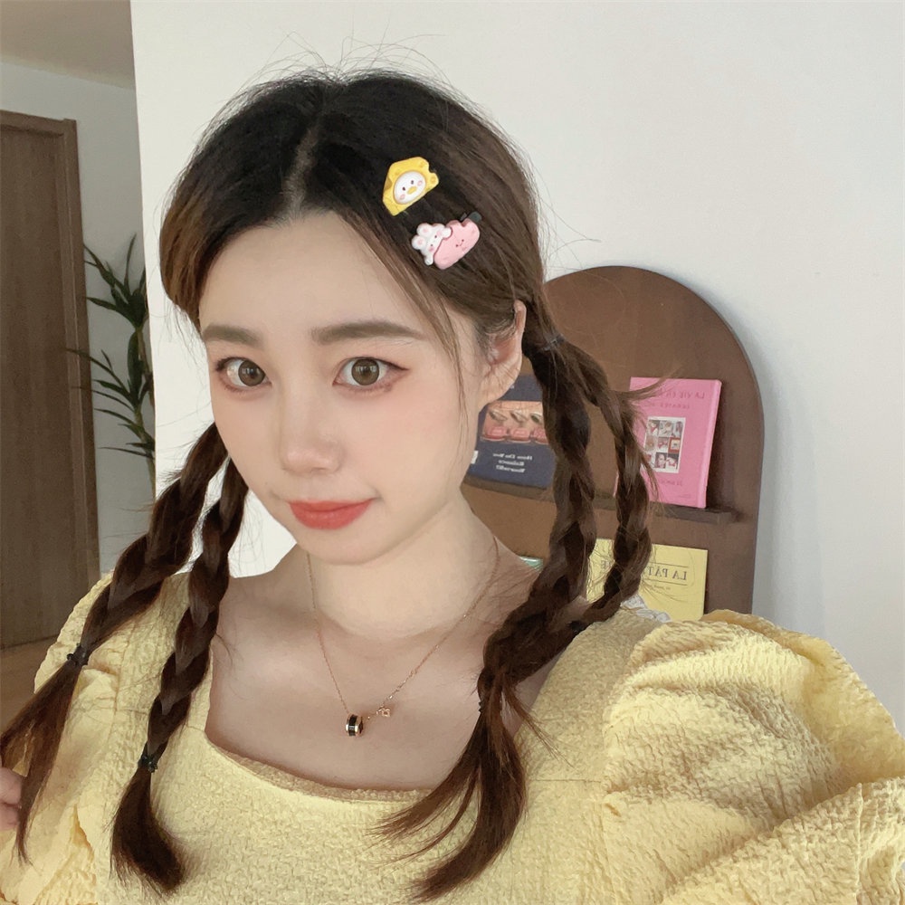 Hoạt Hình Kẹp Tóc Hình Phô Mai Dễ Thương