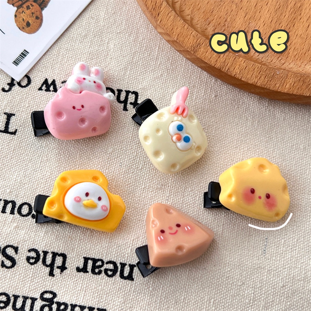 Hoạt Hình Kẹp Tóc Hình Phô Mai Dễ Thương
