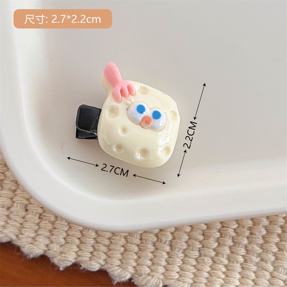 Hoạt Hình Kẹp Tóc Hình Phô Mai Dễ Thương