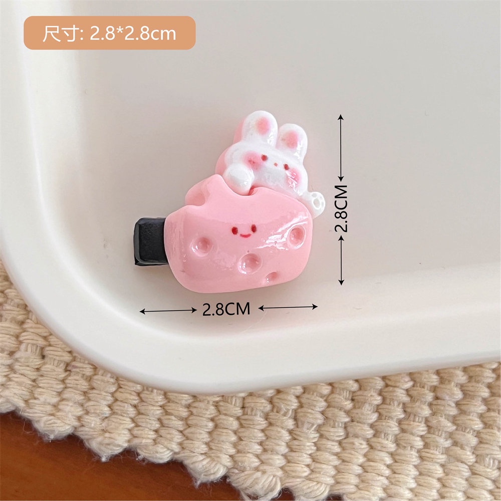 Hoạt Hình Kẹp Tóc Hình Phô Mai Dễ Thương