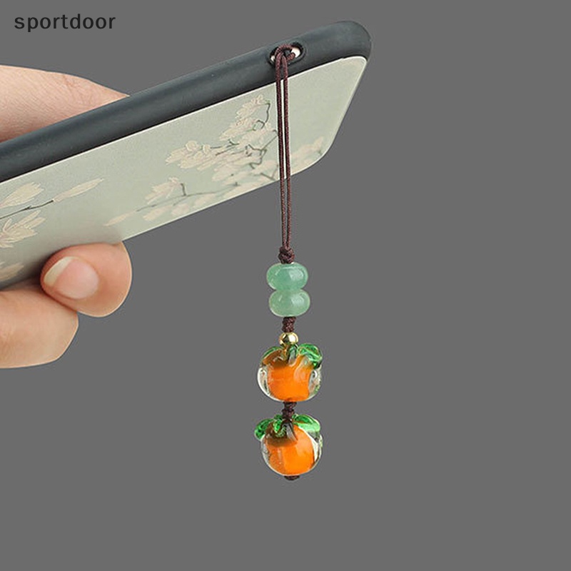 Móc Chìa Khóa Hạt Đá Thạch Anh Tím Đơn Giản vintage Thủ Công Dành Cho Nam Và Nữ