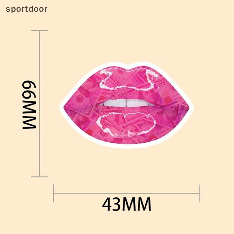 Set 50 Nhãn Dán Hoạt Hình barbie Màu Hồng Cá Tính Trang Trí Cốc Nước Máy Tính