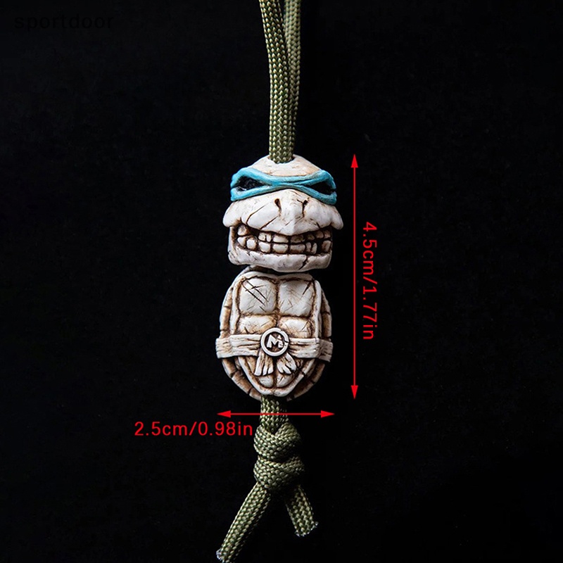 Móc Chìa Khóa Xe Hơi / Ba Lô / Túi Xách Hạt Đầu Lâu Rùa / Đầu Lâu paracord buddy