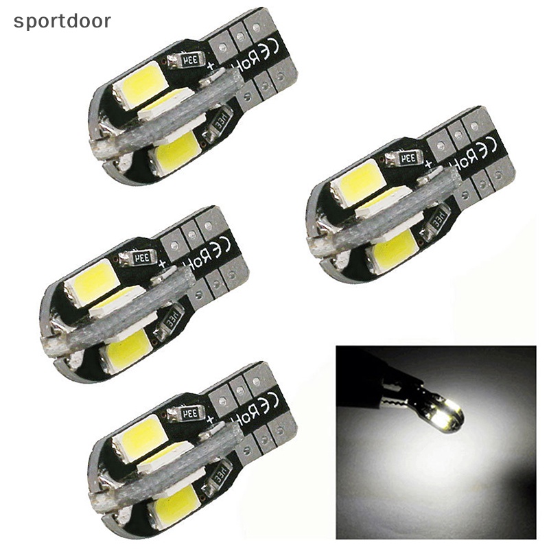 Set 10 Bóng Đèn led canbus 5730 8smd 12v 6000k w5w t10 Chuyên Dụng Cho Xe Hơi