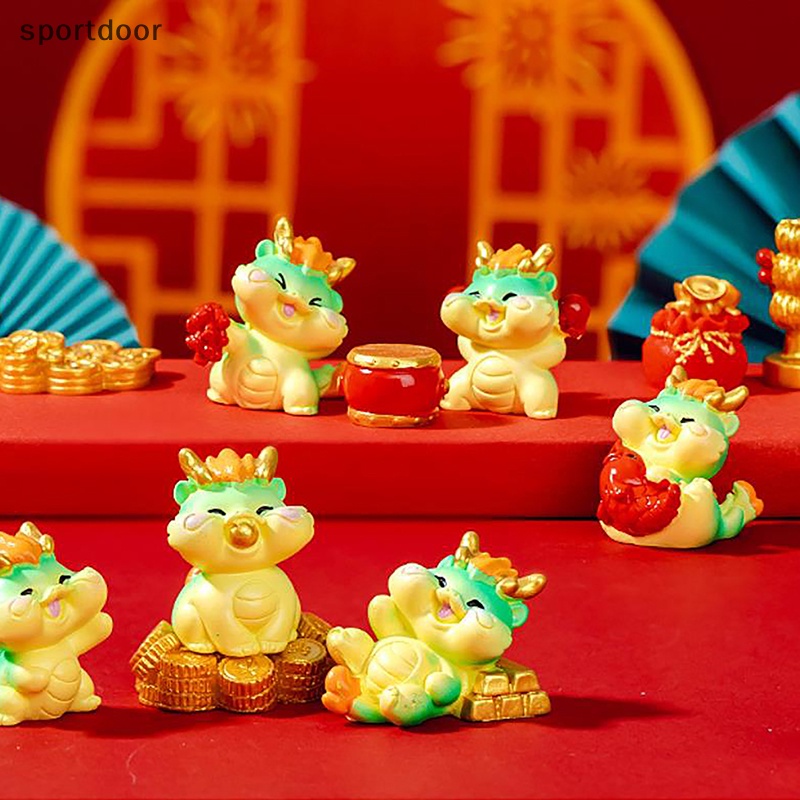 Tượng Rồng Hoạt Hình Trang Trí Tiểu Cảnh Năm Mới diy