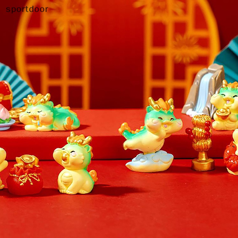 Tượng Rồng Hoạt Hình Trang Trí Tiểu Cảnh Năm Mới diy
