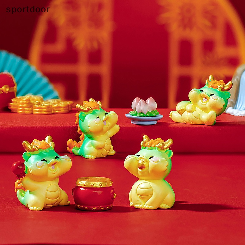 Tượng Rồng Hoạt Hình Trang Trí Tiểu Cảnh Năm Mới diy