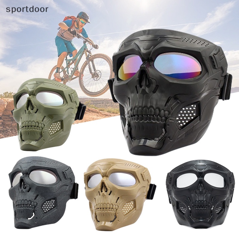 Kính Bảo Hộ Đi Xe Máy Hình Đầu Lâu Chống Gió / Bụi / Tia Cực Tím