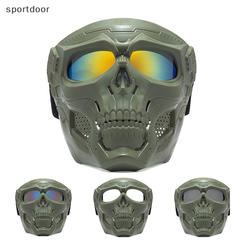 Kính Bảo Hộ Đi Xe Máy Hình Đầu Lâu Chống Gió / Bụi / Tia Cực Tím