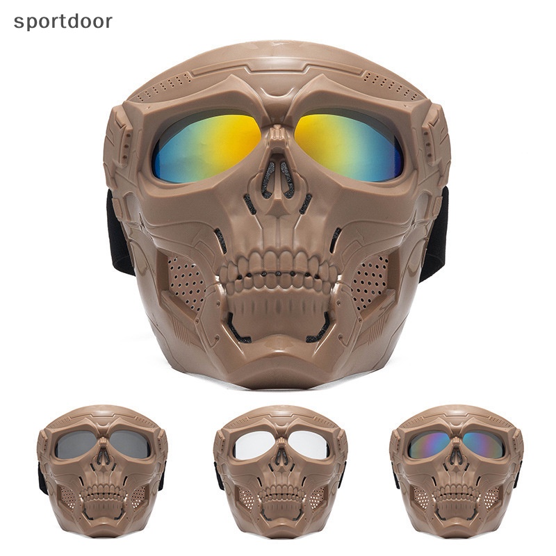 Kính Bảo Hộ Đi Xe Máy Hình Đầu Lâu Chống Gió / Bụi / Tia Cực Tím