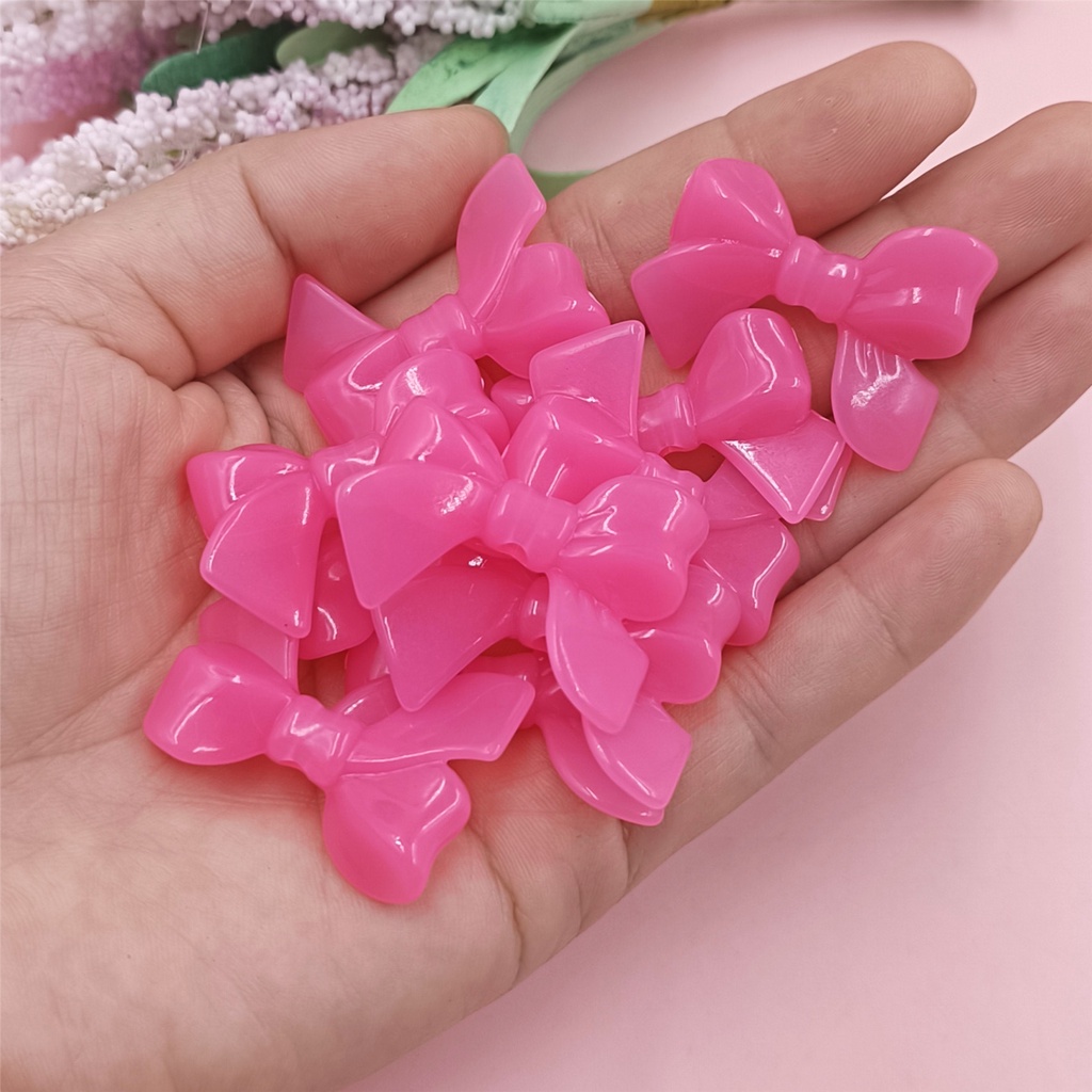 Set 10 Hạt Xâu Chuỗi Hình Nơ 33 * 24mm Làm Trang Sức Thủ Công
