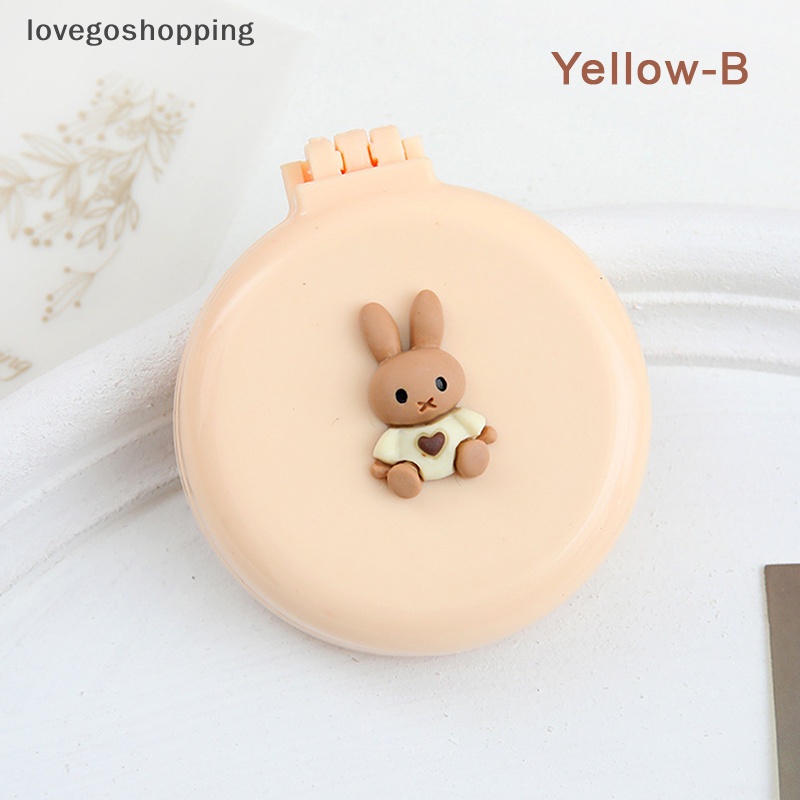 Lược Chải Tóc Mát Xa Nhỏ Gọn Có Gương Hình Gấu / Thỏ Đáng Yêu Có Thể Gập Lại Cho Bé Gái vn